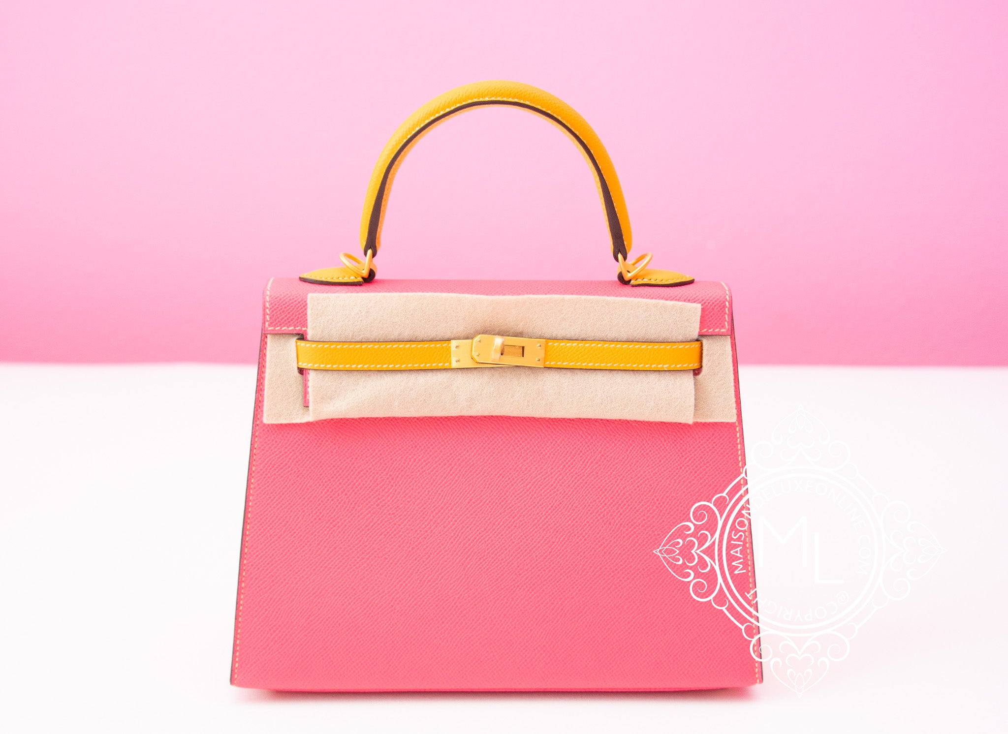 hermes kelly 25 rose azalee