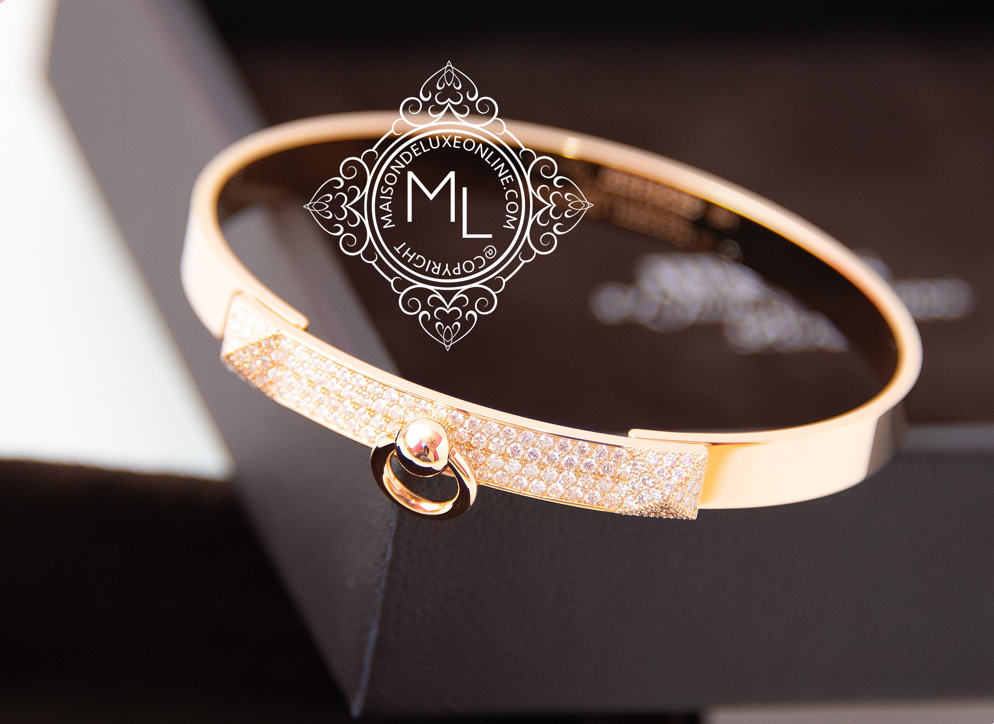 hermes bangle rose gold