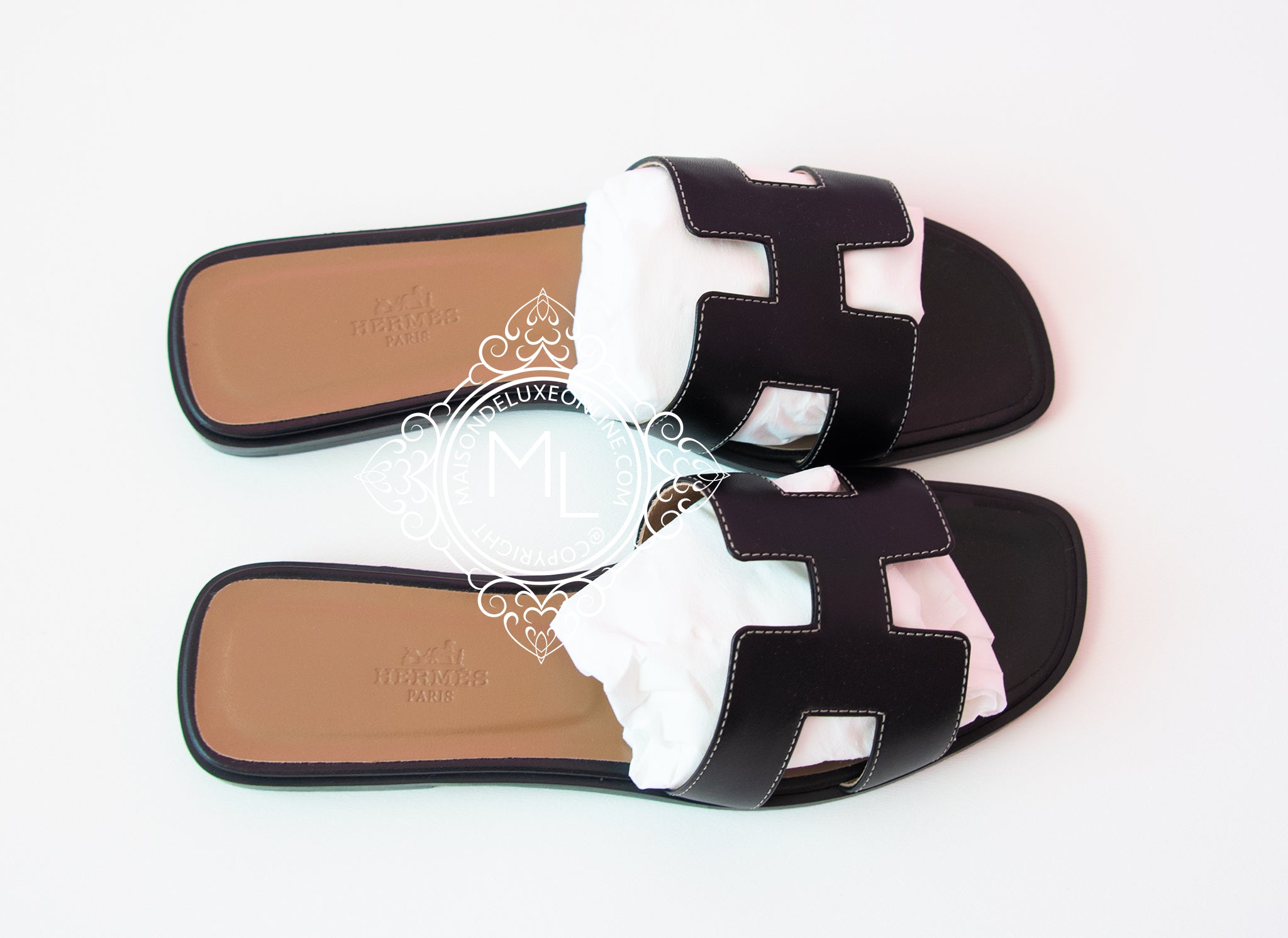 hermes slippers female