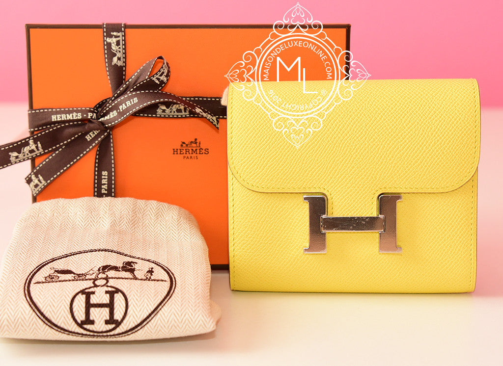 hermes yellow purse