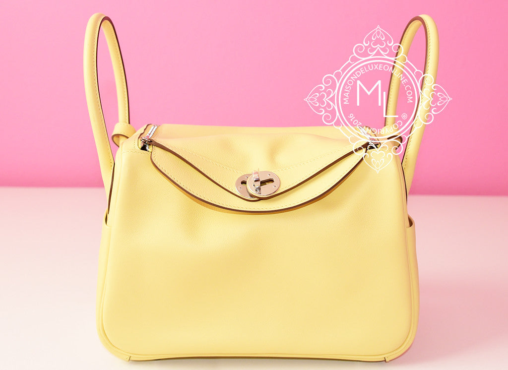Hermes Jaune Poussin Yellow Lindy 26 