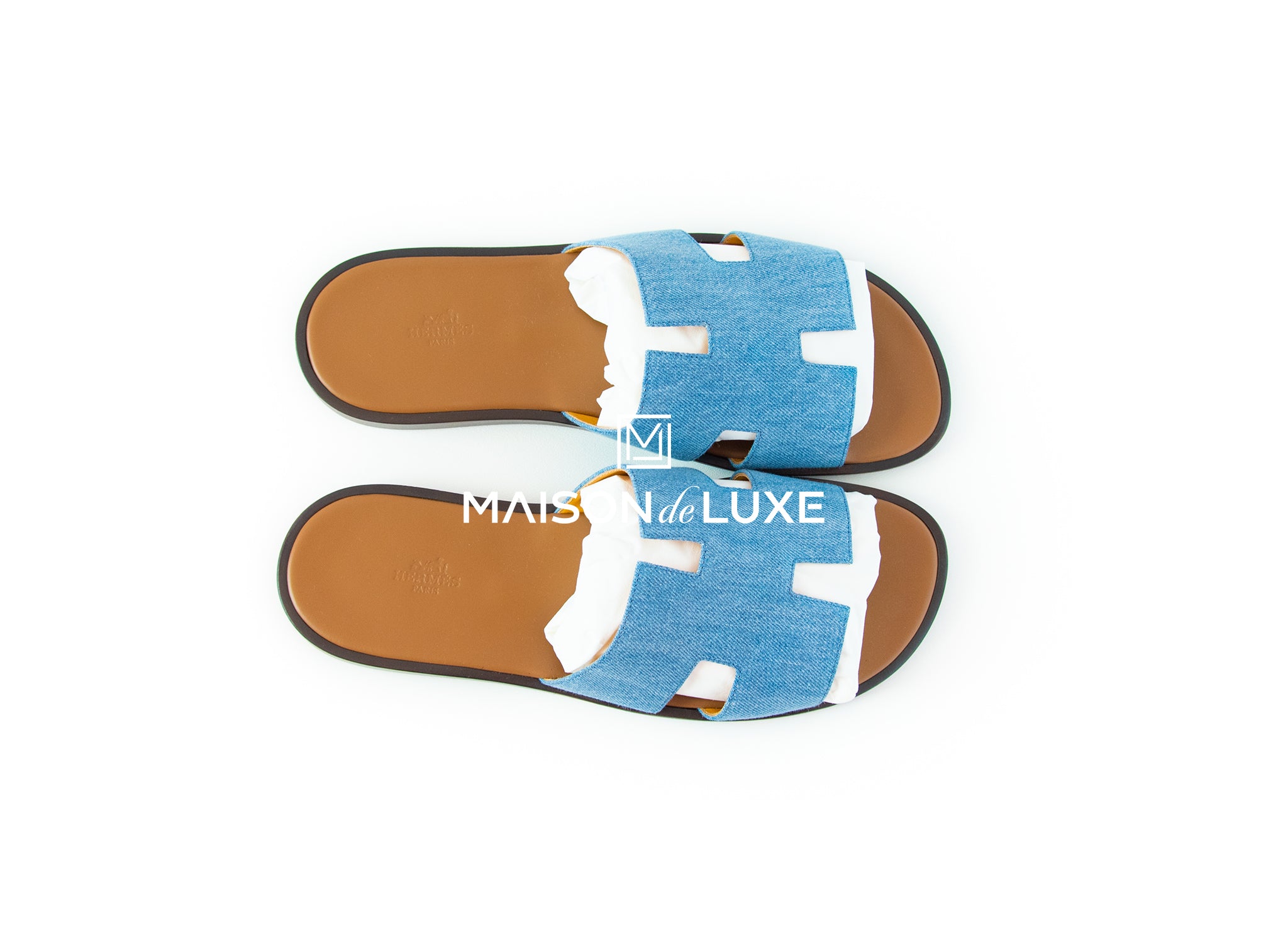 hermes denim sandals