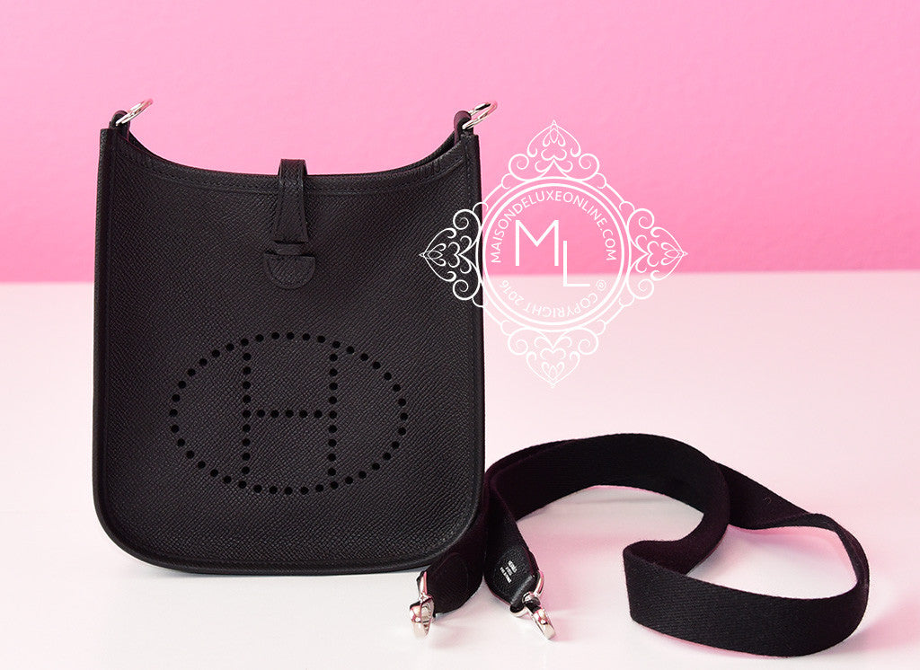 hermes evelyne mini black