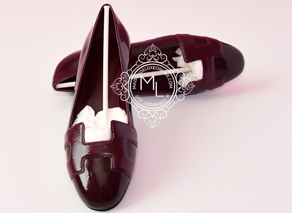 burgundy flat dress shoes