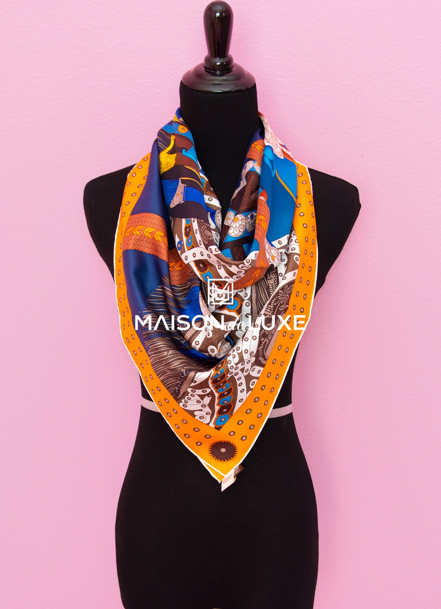 hermes selle de dignitaire scarf