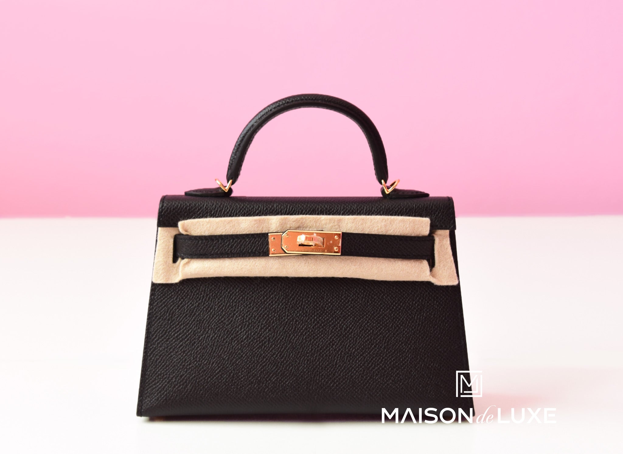 hermes mini kelly black