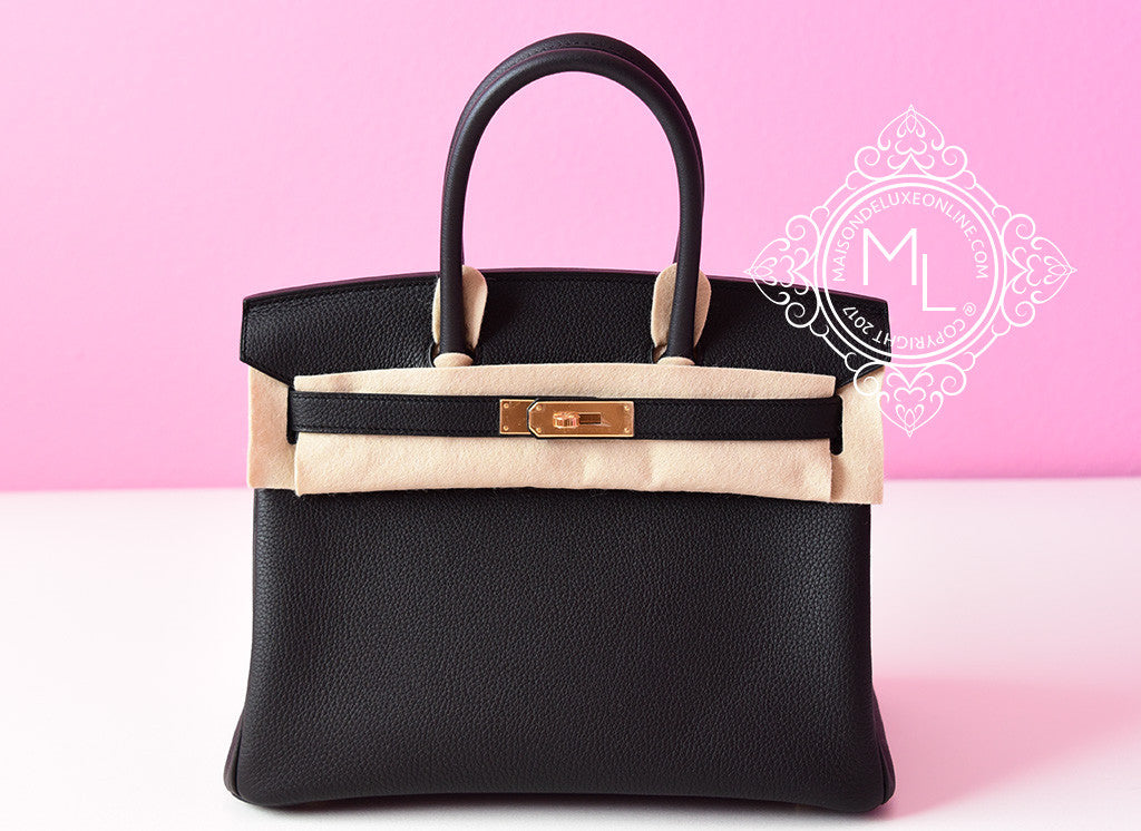 birkin 30 noir togo