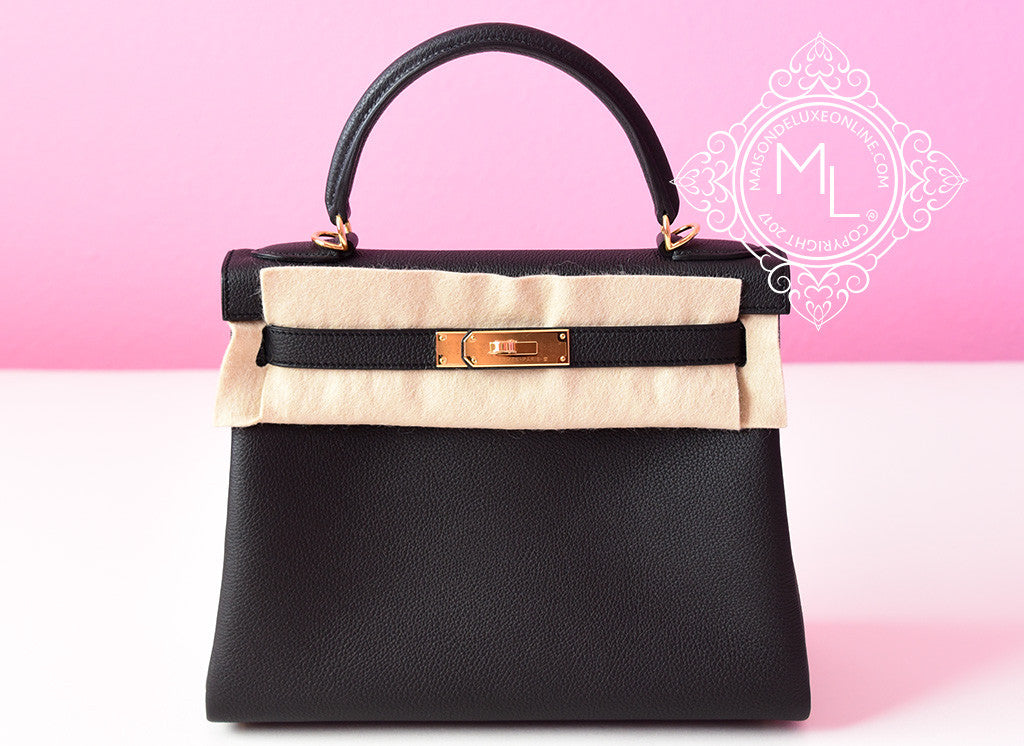 hermes kelly 28 black gold hardware