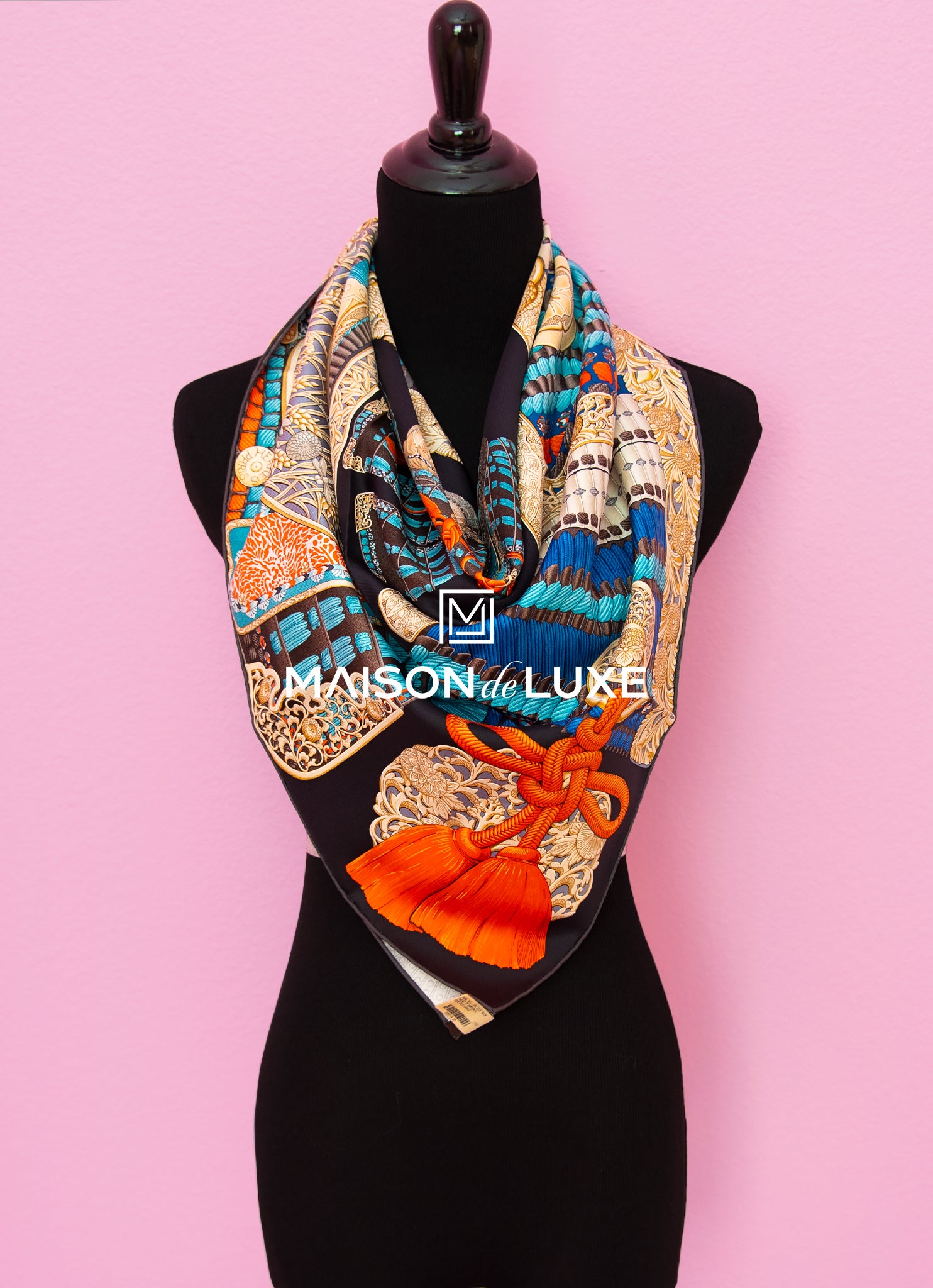 hermes parures de samouraïs 90 scarf