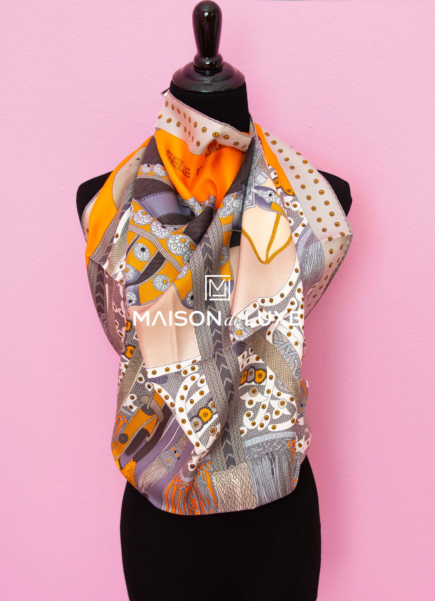 hermes selle de dignitaire scarf