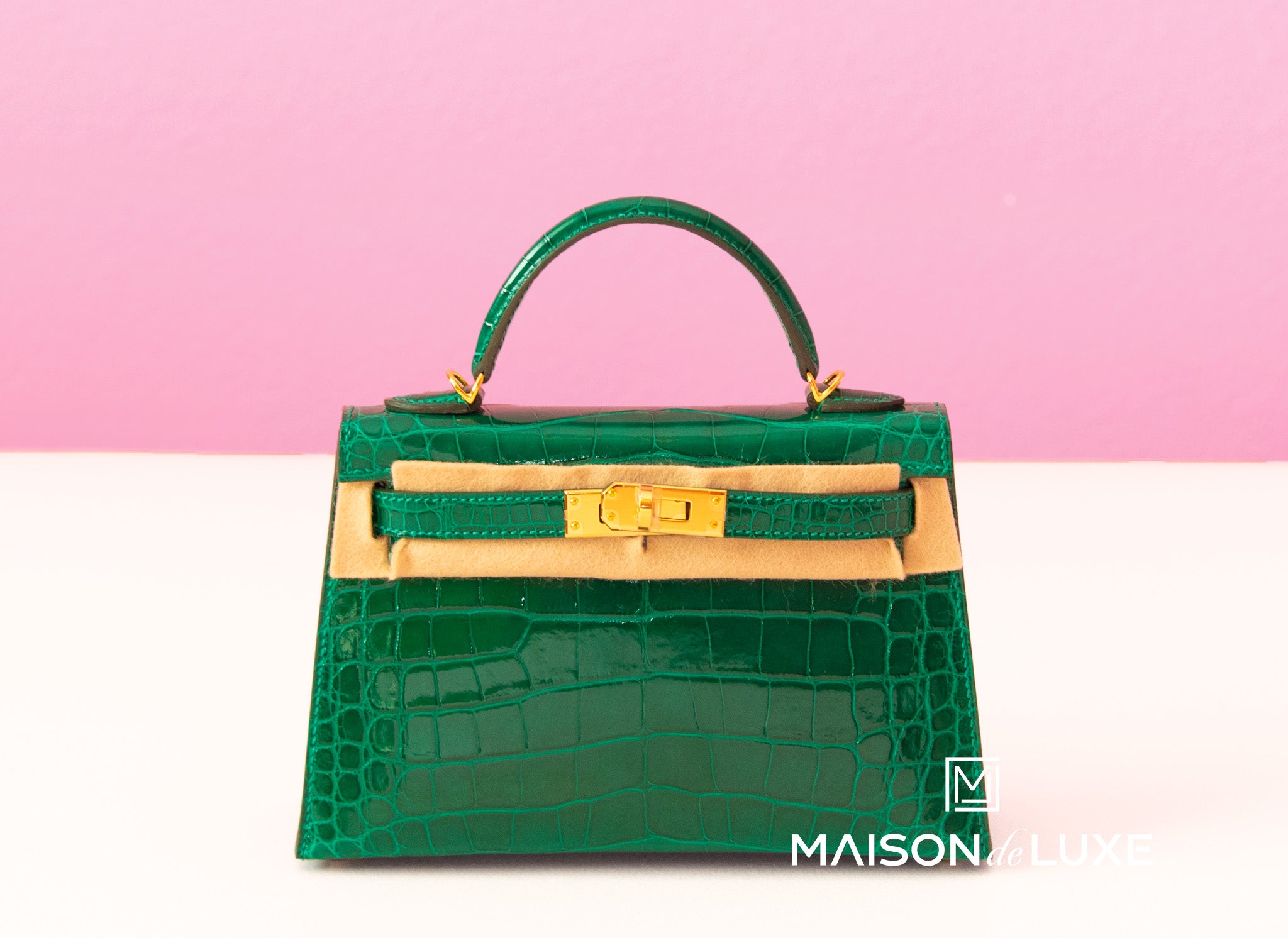 Hermes Vert Emeraude Emerald Mini Kelly 