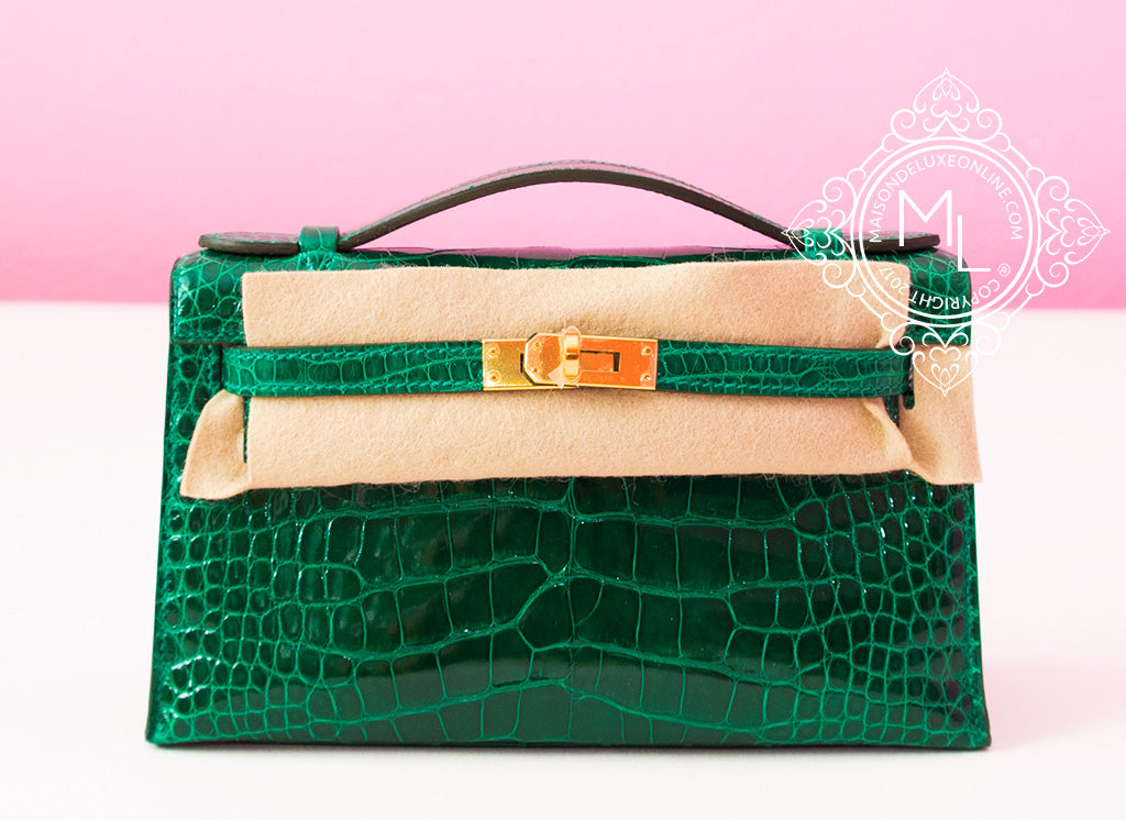 hermes kelly pochette crocodile price