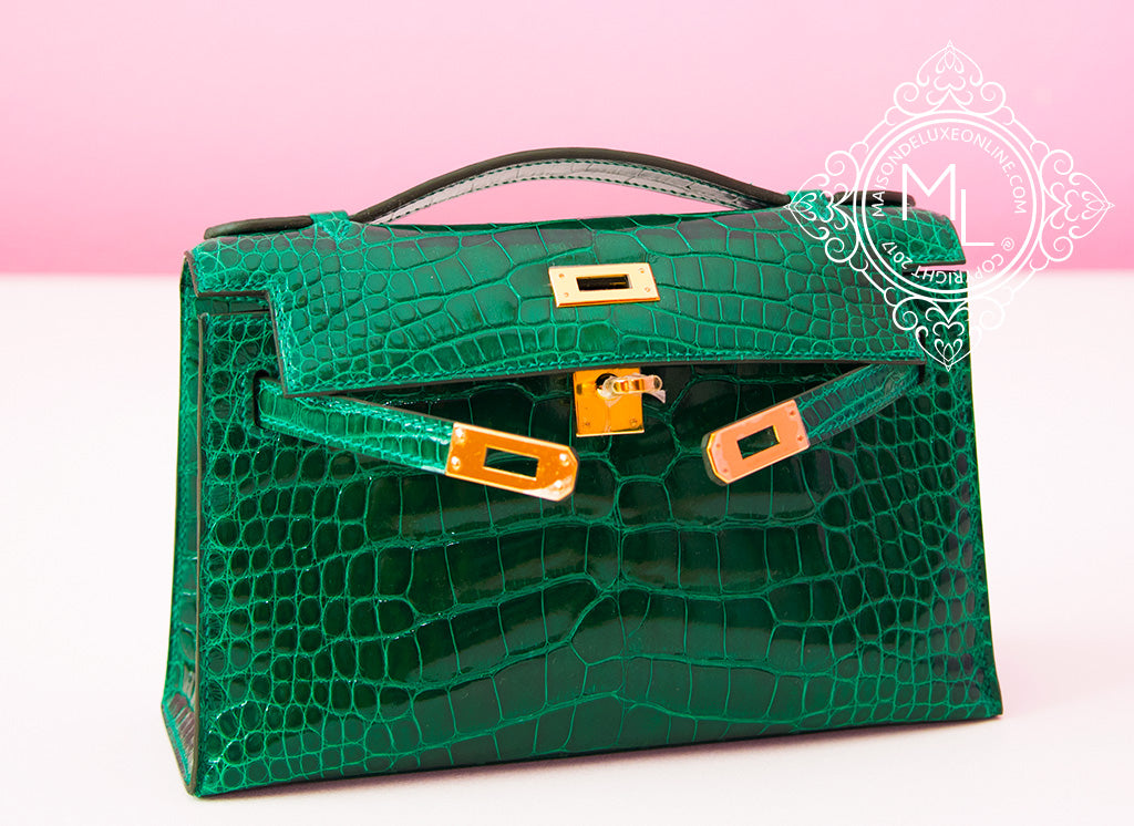 Hermes Green Vert Emerald Crocodile 