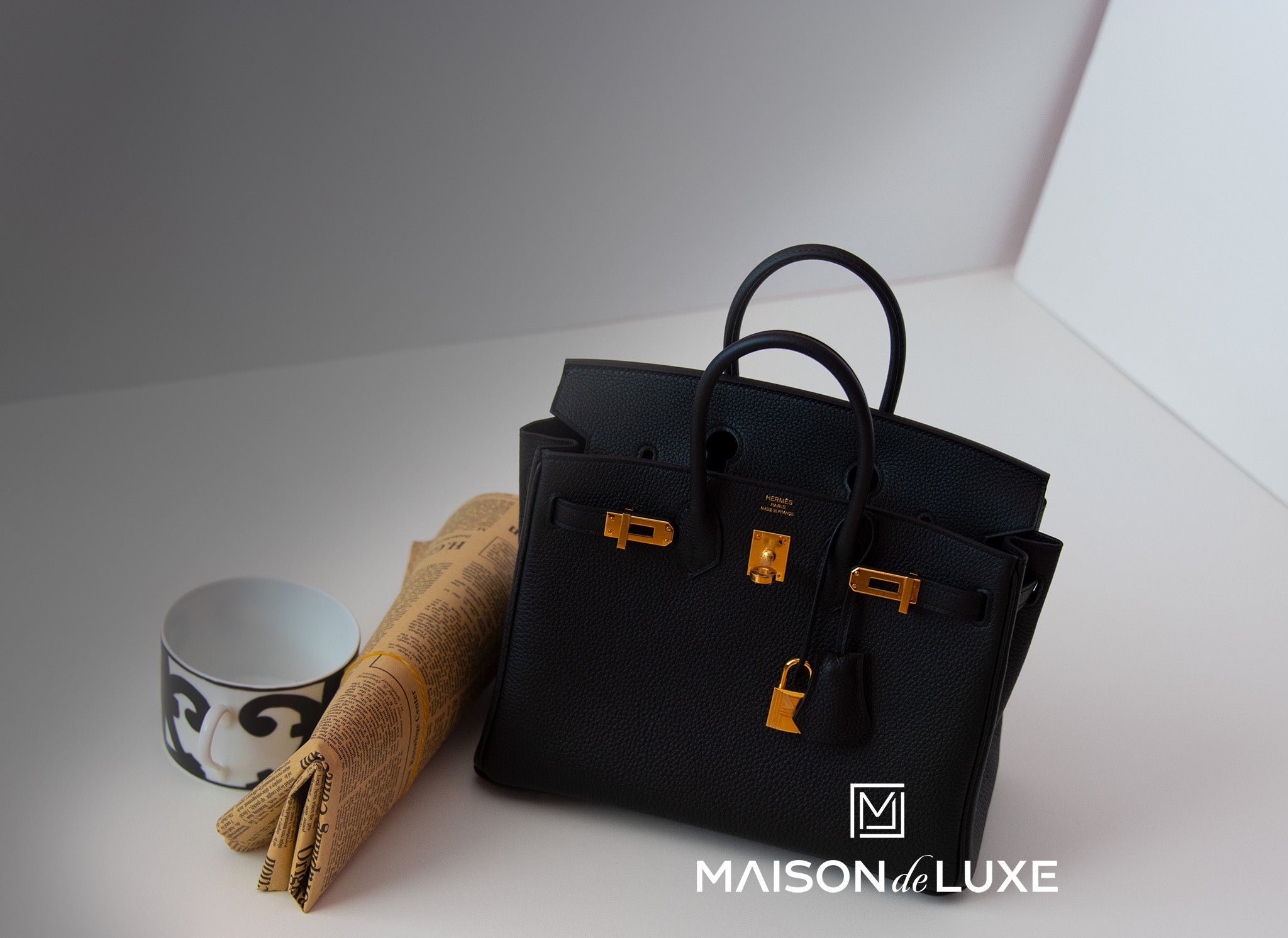 birkin 25 black togo