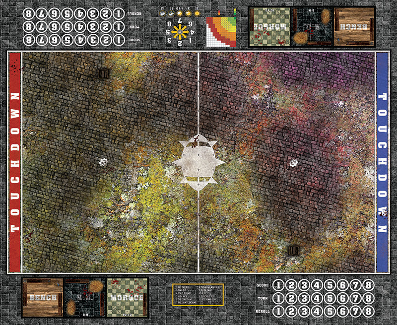 Mats by Mars: Abandoned City v1.0 Fantasy Football Play Mat / Pitch
