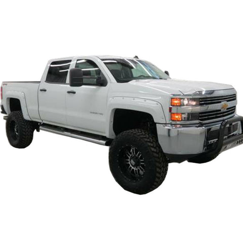 white silverado fender flares