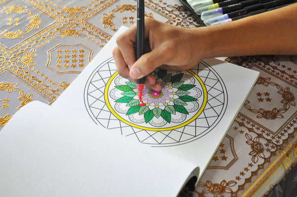 the art of mandala colored page