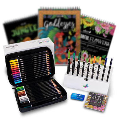 Premium 72 Colored Pencil Set - Includes Pencil Organizer, Travel Case –  ColorIt