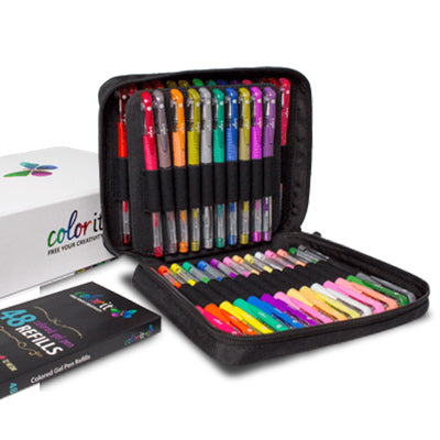 ADULT COLORING BOOK GIFT PACK - 3 Coloring Books Set with Colored Pencils -  2130GP