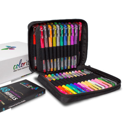 Premium 72 Colored Pencil Set - Includes Pencil Organizer, Travel Case,  Pencil Sharpener, Mini Coloring Book, and Gift Box