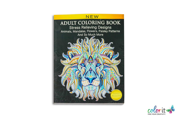 Adult Coloring Book for Markers No Bleed - Animal (Paperback)