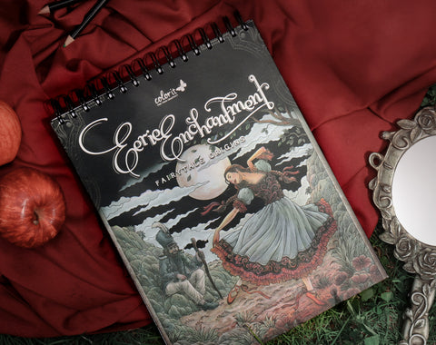 ColorIt Eerie Enchantment: Fairytale Origins Coloring Book for Adults Illustrated By Hasby Mubarok - Hardback Book Cover