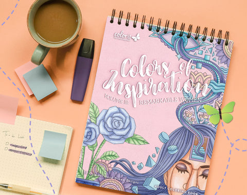 ColorIt Colors of Inspiration, Volume III: Remarkable Women Coloring Book for Adults Hardback Cover