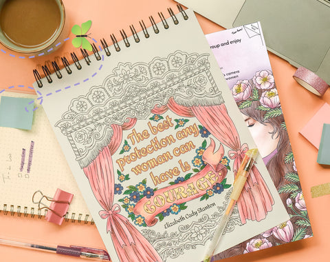 ColorIt Colors of Inspiration, Volume III: Remarkable Women Coloring Book for Adults Blotter Page