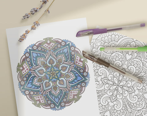 ColorIt Mandalas To Color, Volume VI Coloring Book for Adults by Terbit  Basuki