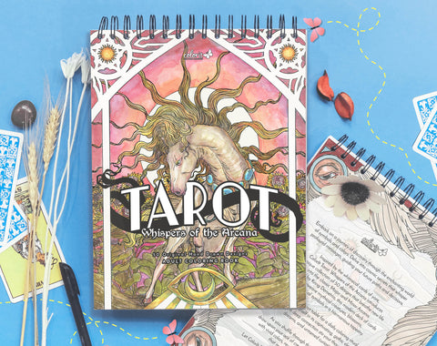 ColorIt Tarot: Whispers of the Arcana Adult Coloring Book - Hardback Covers