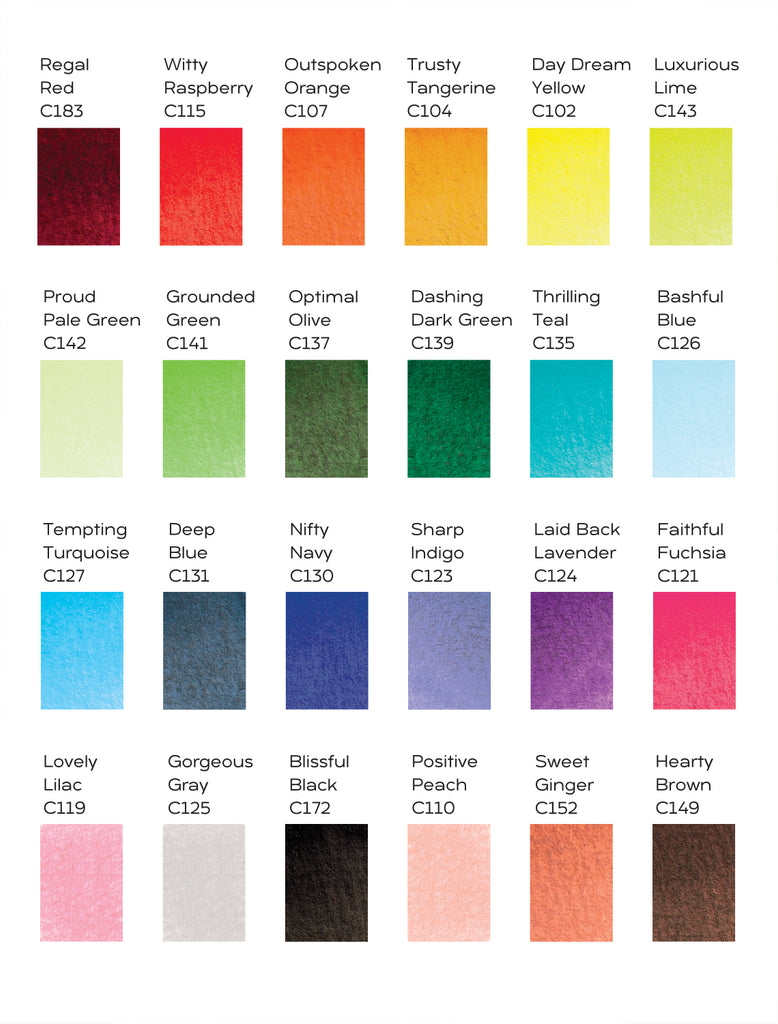 ColorIt Watercolor Brush Color Chart