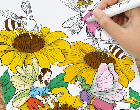 colorit artist quality paper for coloring fairies pages