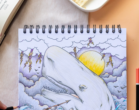 colorit colorful novels top spiral binding moby dick coloring page