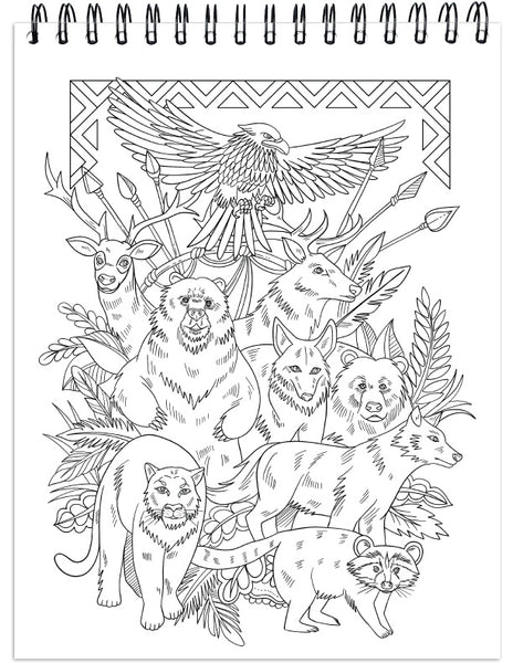 Colorit Native American Adult Coloring Book Of Dream Catchers Tribal Symbols And Mandalas Animal Spirits And Landscapes