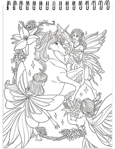 Download Colorful Unicorns Adult Coloring Book Illustrated By Terbit Basuki Colorit