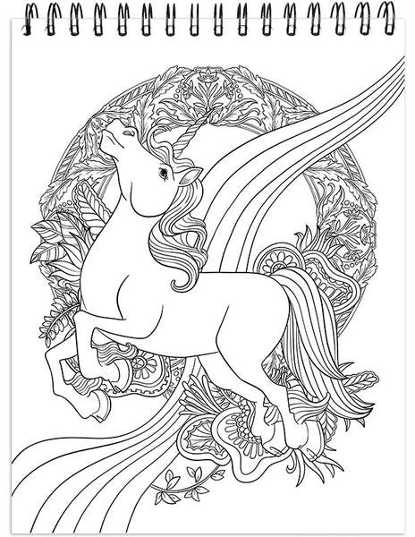 Download Colorful Unicorns Adult Coloring Book Illustrated By Terbit Basuki Colorit
