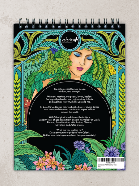 Download Goddesses Adult Coloring Book By Hasby Mubarok Colorit