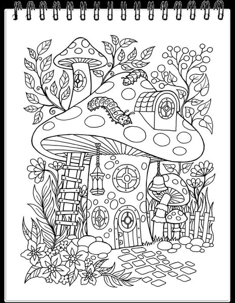 zentangle coloring pages treehouses