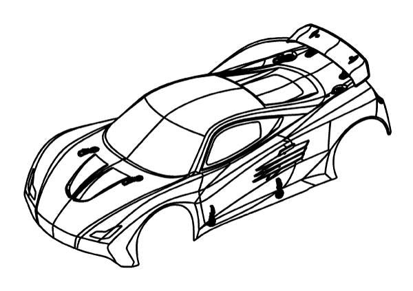 504601P - XS5 Max Body Shell Graphic Decal Set (Opt.) – Cardinal Racing