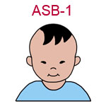 ASB-1 An Asian baby boy wearing light blue shirt