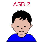 ASB-2 An Asian boy toddler wearing dark blue shirt