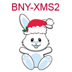 Blue bunny Christmas 2