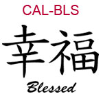 CAL-BLS Chinese symbol for blessed
