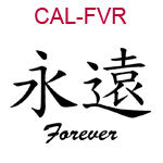 CAL-FVR Chinese symbol for forever