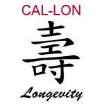 CAL-LON Chinese symbol for longevity