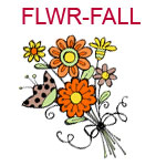 FLWR-FALL A bouquet of orange flowers
