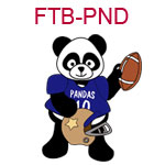 FTB-PND A boy panda holding a football and helmet