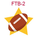 FTB-2 A football on a yellow star background
