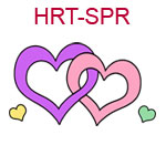 HRT-SPR Purple and pink interlocking hearts