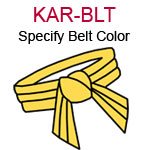 KAR-BLT a tied karate belt Please specify color